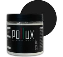 Краска для мебели без запаха матовая быстросохнущая для кухни / дерева / декора акриловая Pollux Decor Matt, объем 500мл, цвет графитно-чёрный (RAL 9011) PDM-9011-05L