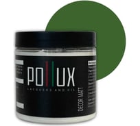 Краска для мебели без запаха матовая быстросохнущая для кухни / дерева / декора акриловая Pollux Decor Matt, объем 500мл, цвет папоротниково-зелёный (RAL 6025) PDM-6025-05L