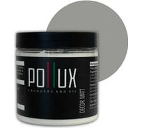 Краска для мебели без запаха матовая быстросохнущая для кухни / дерева / декора акриловая Pollux Decor Matt, объем 500мл, цвет сигнальный серый (RAL 7004) PDM-7004-05L