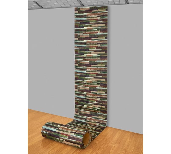 3D панель для стен LAKO DECOR, коллекция Дерево, рулон, Деревянная кладка 77777, 70x600, 6 мм LKD-16-05-AD77777-RU