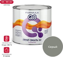 Грунт-эмаль по ржавчине ПРЕСТИЖ FORMULA Q8 серый, 1.9 кг 52038 16314791