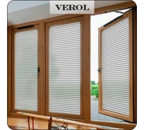 Пленка солнцезащитная для окон Verol Жалюзи, самоклеящаяся, витражная, матовая, 3 рулона, 75x152 см ПО_0050