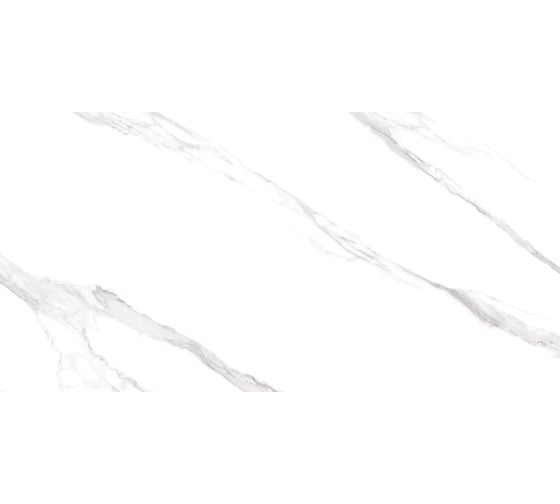 Керамогранит Realistik Albeta Statuario глянцевый, белый, рисунок калакатта 60x120 см, 1,44 кв. м Albeta120,Realistik