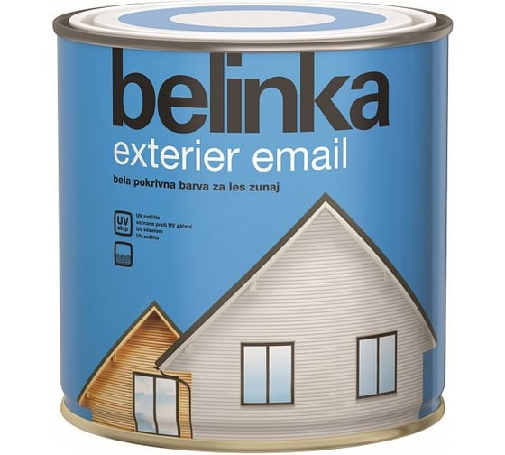 Эмаль для древесины Belinka EXTERIER EMAIL 0,75 л. белая 101 31181