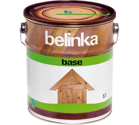 Грунтовочная основа-антисептик для защиты древесины Belinka BASE 5л 54203
