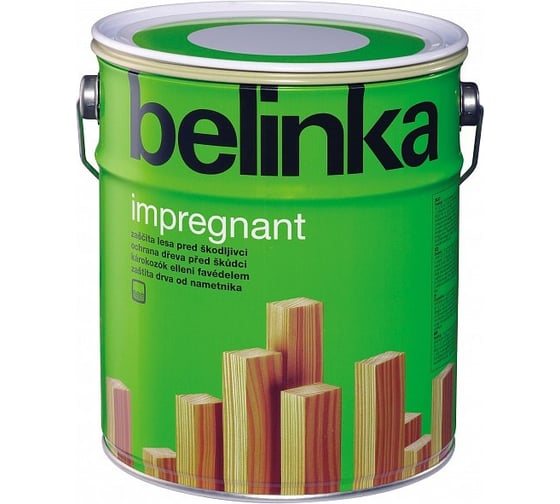 Грунтовочная основа-антисептик для защиты древесины Belinka IMPREGNANT 2,5л 32300 1