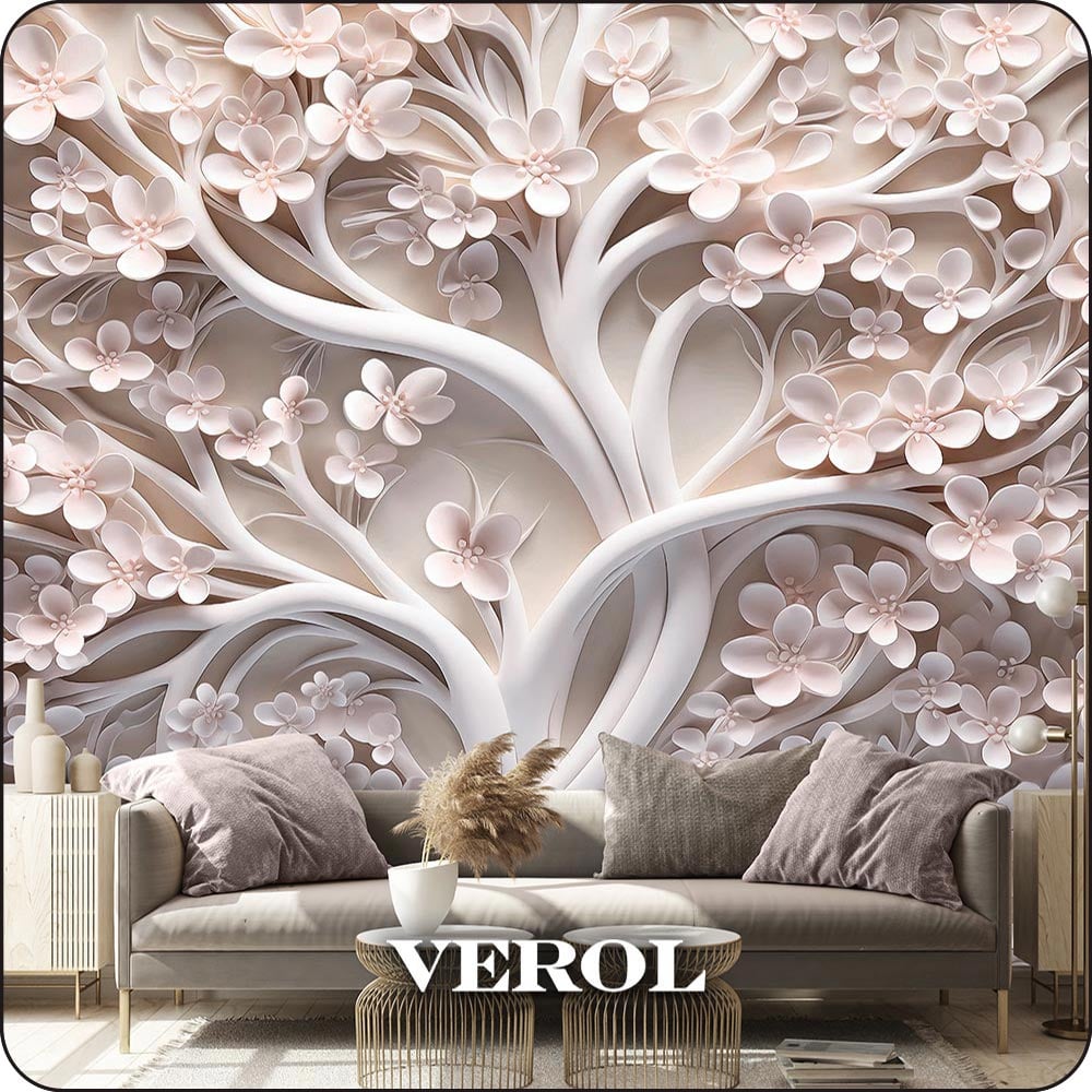 Фотообои 3D Verol на стену, флизелиновые, Дерево, 400x283 см, 11.32 кв ...