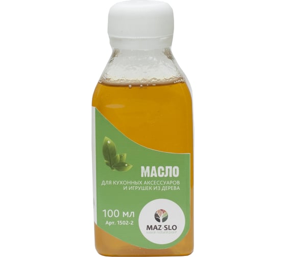 Масло для кухонных аксессуаров и игрушек из дерева MAZ-SLO цвет Фундук 100 мл 8072429 1