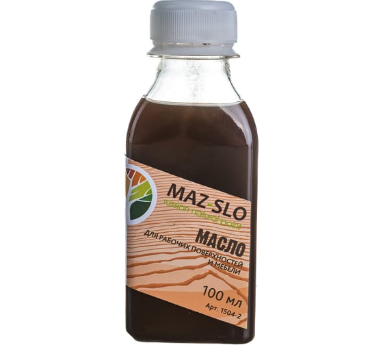 Масло для рабочих поверхностей и мебели MAZ-SLO цвет Дуб 100 мл 8076489 1