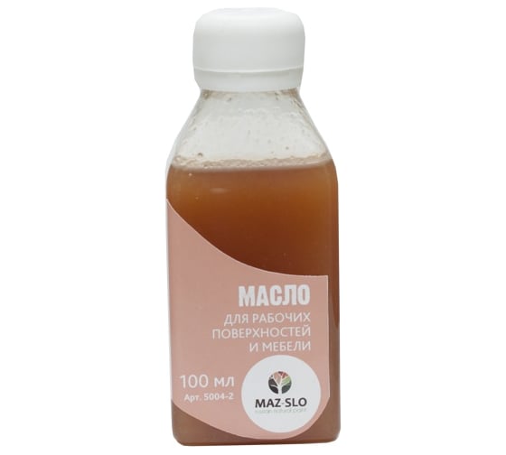 Масло для рабочих поверхностей и мебели MAZ-SLO цвет Мёд 100 мл 8076663 1