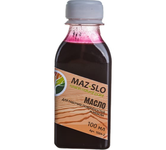 Масло для рабочих поверхностей и мебели MAZ-SLO цвет Махагон 100 мл 8076649