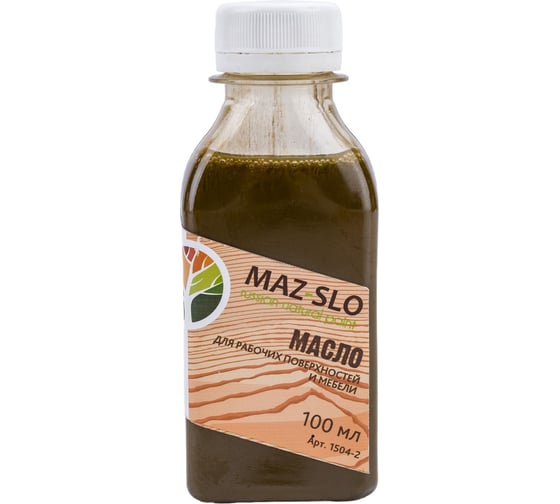 Масло для рабочих поверхностей и мебели MAZ-SLO цвет Орех 100 мл 8076724