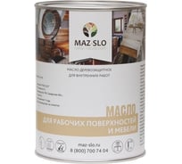 Масло для рабочих поверхностей и мебели MAZ-SLO цвет Фуксия 1 л 8075260