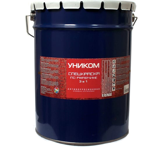 Спецкраска по ржавчине Уником 3в1 коричневая 20кг 2004