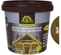 Декоративно-защитный состав для древесины Forwood ВДПФ-1601 дуб, 1 л 4630058024312