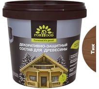 Декоративно-защитный состав для древесины Forwood ВДПФ-1601 тик, 1 л 4630058024527