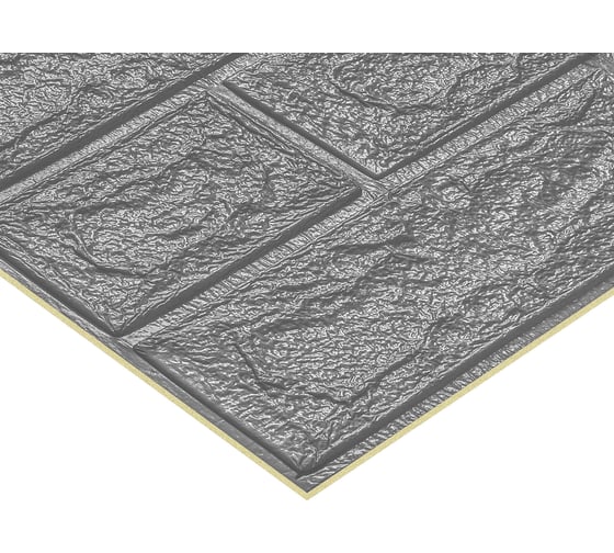 Мега комплект 3d панелей для стен LAKO decor 20 шт, классический кирпич серебро, 50x55см, толщина 4 мм LKD-01-03-14-MEGA20