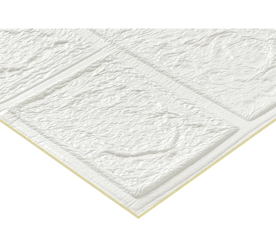 Мега комплект 3d панелей для стен LAKO decor 20 шт, классический кирпич белый, 50x55 см, толщина 4 мм LKD-01-03-01-MEGA20