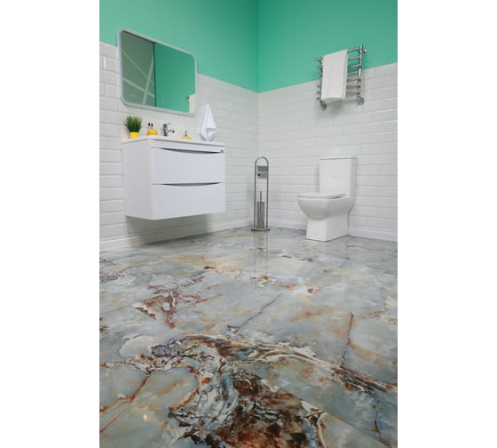 Керамогранит Realistik глянцевый, голубой Magic Ice High Glossy 60x120 Magic120, HG, Realistik