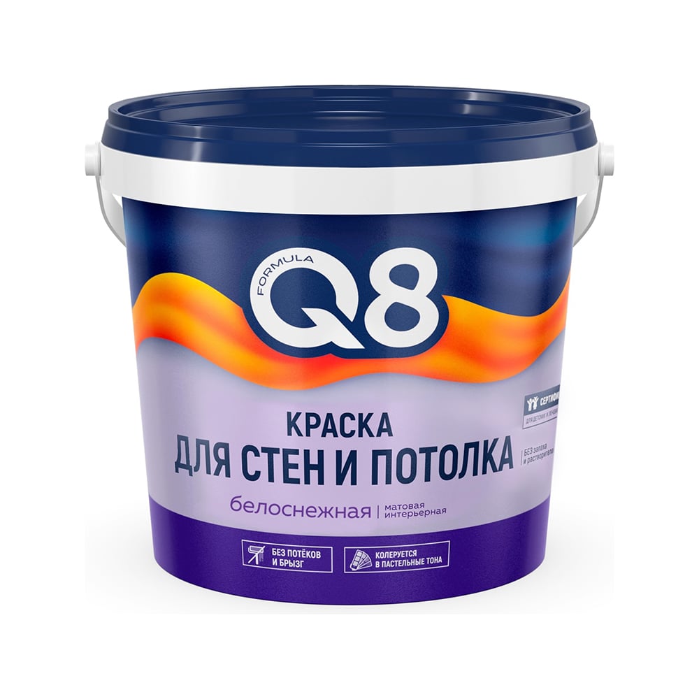 Водно-дисперсионная краска для стен и потолков ПРЕСТИЖ "FORMULA Q8" 1.4 ...
