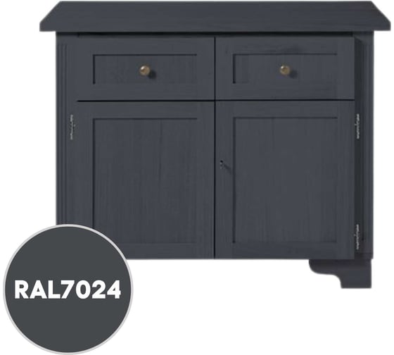 Грунт-эмаль 3 в 1 полуглянец KOVALI Графитовая серая RAL 7024 (10 кг) kov2.16.3
