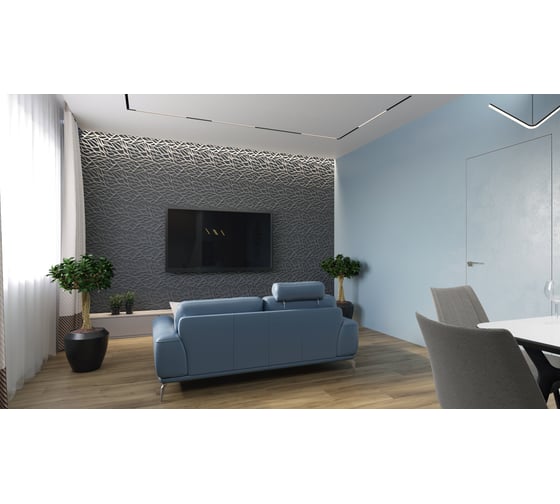Стеновая панель 3D Dekohaus Rami HDPS 900x450x20 мм 00-00001030