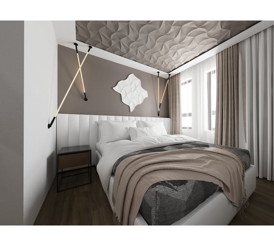 Стеновая панель 3D Dekohaus Kite HDPS 900x450x25 мм 00-00001035