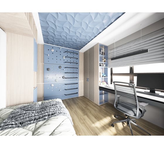 Стеновая панель 3D Dekohaus Kite HDPS 900x450x25 мм 00-00001035