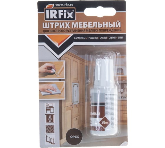 Мебельный штрих IRFIX 20 мл, орех 20276