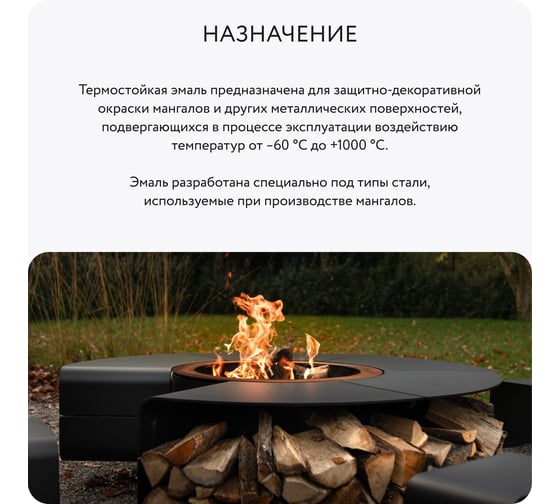 Термостойкая эмаль Elcon Max Therm для мангалов черная 1000 градусов 0,4 кг 00-00750069