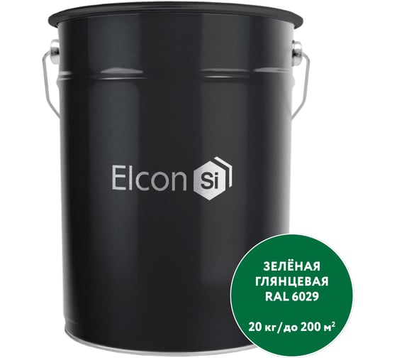 Грунт-эмаль 3 в 1 Elcon глянцевая зеленая RAL 6029 00-00750266