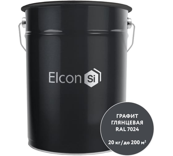 Грунт-эмаль 3 в 1 Elcon глянцевая графит RAL 7024 00-00750268