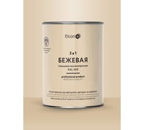 Грунт-эмаль 3 в 1, Elcon краска по металлу, глянцевая бежевая RAL 1015 0,8 кг 00-00750063