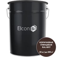 Грунт-эмаль 3 в 1 Elcon глянцевая коричневая RAL 8017 00-00750265