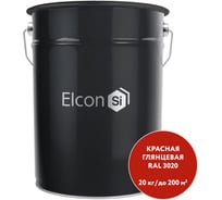 Грунт-эмаль 3 в 1 Elcon глянцевая красная RAL 3020 00-00750264