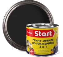 Грунт-эмаль по ржавчине Сайвер ПФ-115 Старт черная 1,8кг 4690681028460