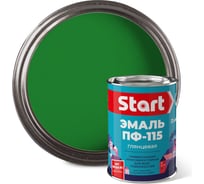 Универсальная эмаль Сайвер ПФ-115 Старт зеленая 0,8кг 4607074775719