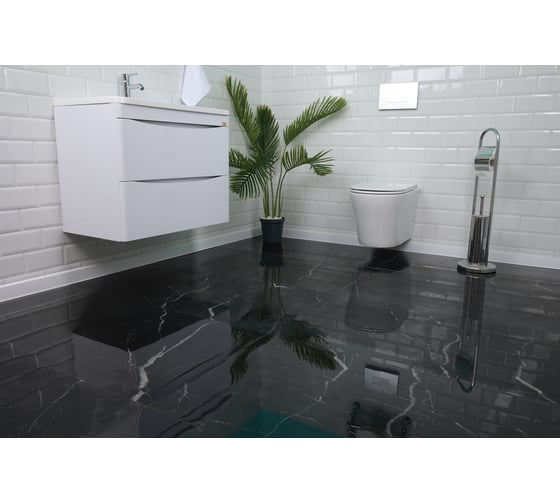 Керамогранит Realistik Royal Black High Glossy полированный, под мрамор 60x120 Royal120, HG, Realistik