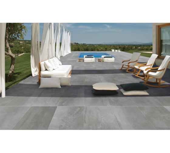 Керамогранит Realistik Zeus Grafit Mat матовый, серый, 60x120 YNI612P1025
