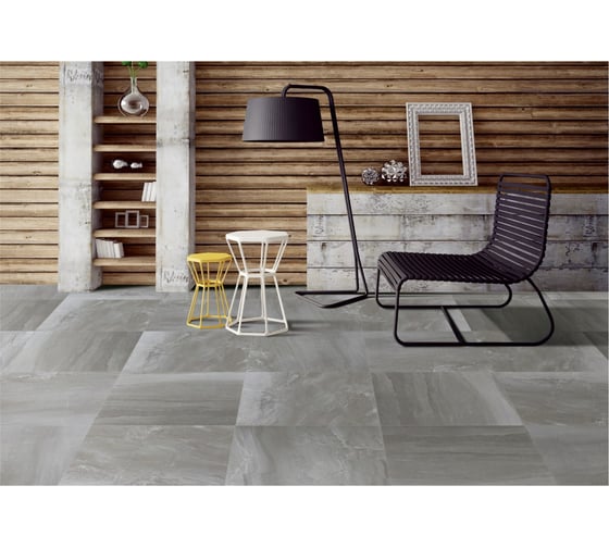 Керамогранит Realistik Zeus Grafit Mat матовый, серый, 60x60 (1,44) YNI6P1025