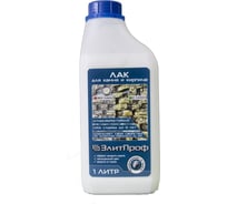 Лак для камня и кирпича ООО Элитпроф полуматовый, акрил-силиконовый, 1 л Лпм 1000