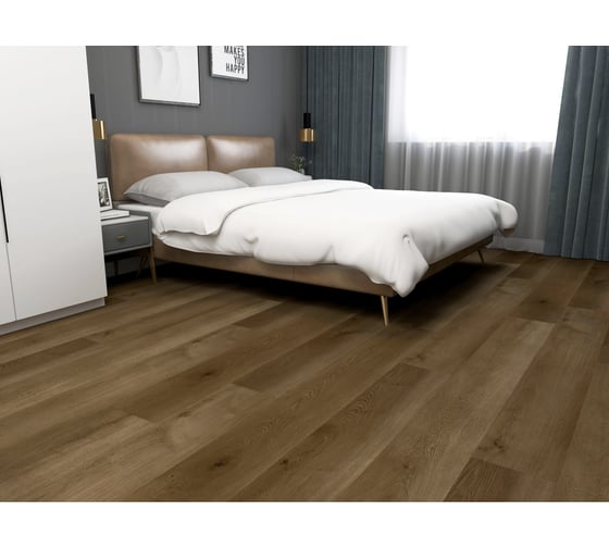 Кварц виниловый ламинат FLOORWOOD Quantum Дуб Кэмбел 43 класс, 5 мм с подложкой, 2.23 кв.м 6537
