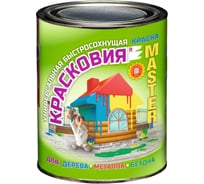 Быстросохнущая краска для дерева, металла, бетона Красковия MASTER серый 0,9 кг ER-00001667
