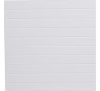 Панели декоративные стеновые Paneliavrora из мдф в пвх пленке Parallels цвет Белый 4640174740898