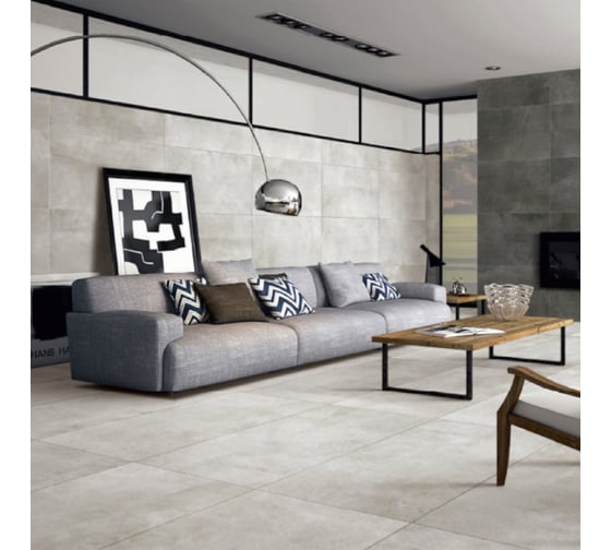 Керамогранит Realistik Maxstone Silver Mat матовый, серый 60x60 см, 1.44 кв.м. YI6S5214