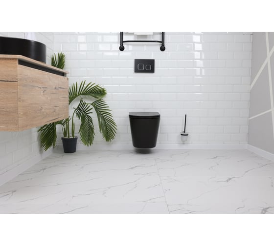 Керамогранит Realistik Minorca White Endless Anti Slip матовый, белый 60x120 см, 1.44 кв.м. MinorcaEndless120,Anti Slip,Realistik