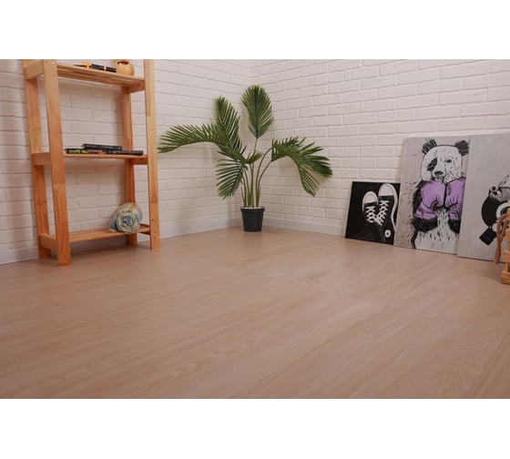 Керамогранит Realistik Oak Wood Crema Punch матовый, под дерево 20x120 см, 1.44 кв.м Oak,Punch,C,Realistik