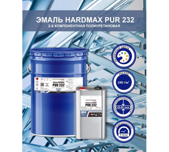 Эмаль HardMax pur 232.70 ral 7046 теле-серый-2 комплект 20.4 кг 4690417101986