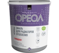 Эмаль для радиаторов отопления ОРЕОЛ термостойкая, глянцевая, 3 кг 85257