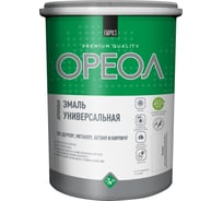 Эмаль акриловая ОРЕОЛ матовая, белая, 1.1 кг 85902